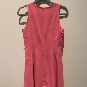 Pink dress with belt